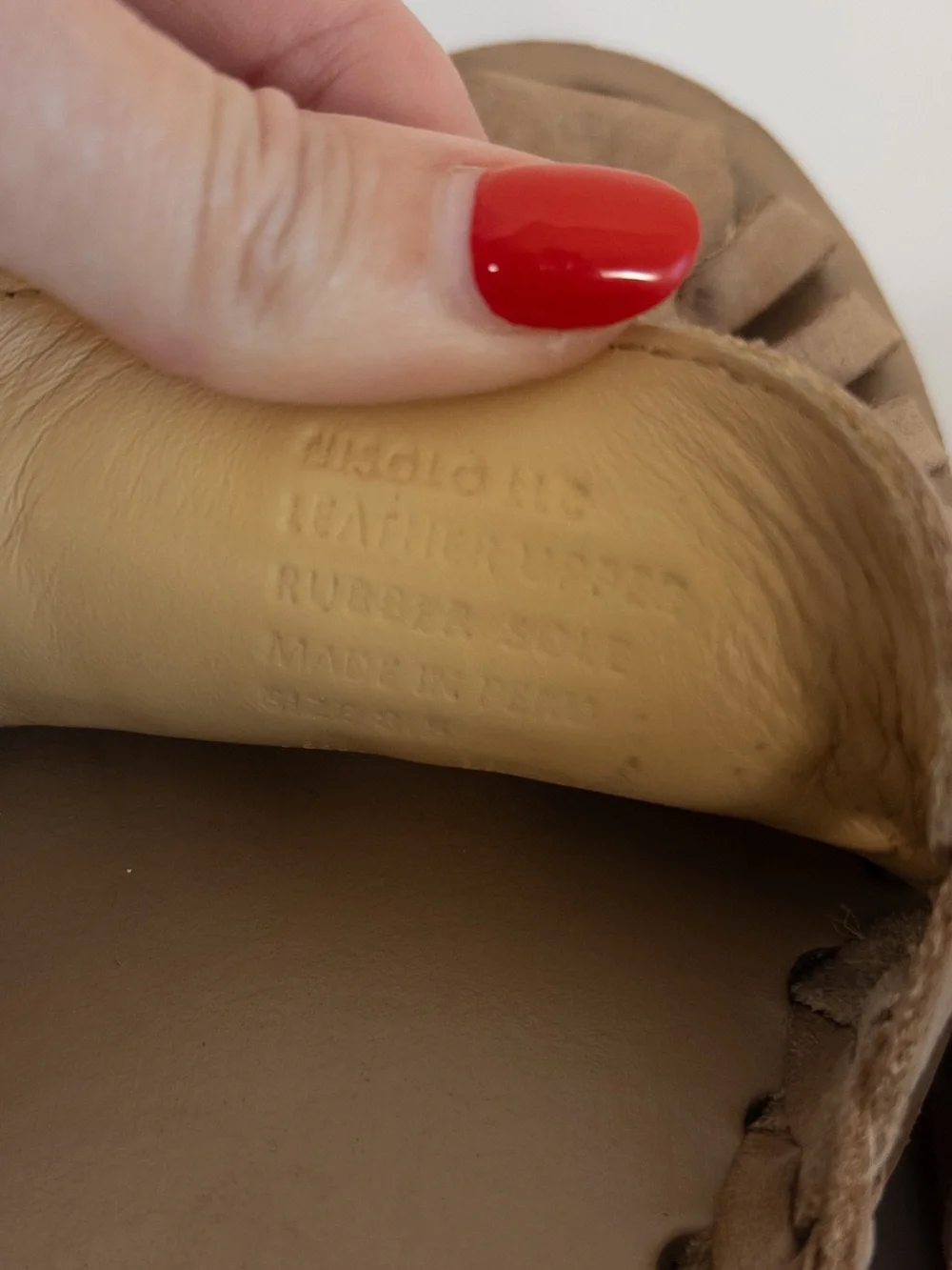 Nisolo Huarache Tan Woven Leather Leather Flats
